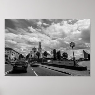 Grodno Weißrussland Stadtbild Stadt Aussicht Poster