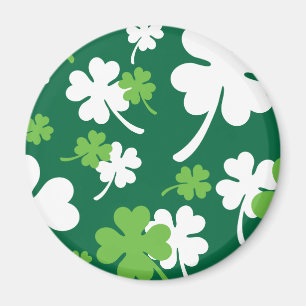 Groen klavertje vier blaadjes. St. Patrick's Day Magnet