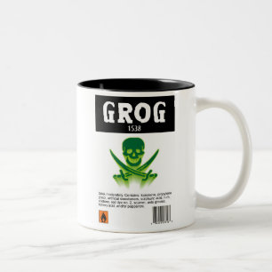 Grog-Tassengeschenk Zweifarbige Tasse