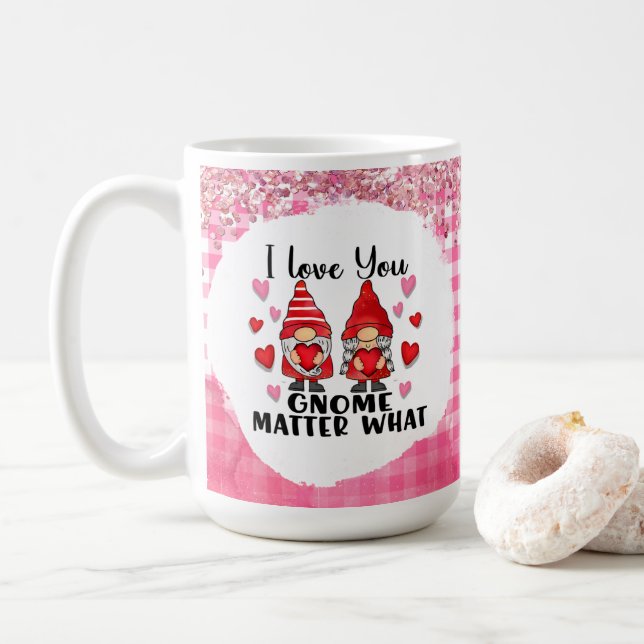 Gromes Valentines Coffee Cup Kaffeetasse (Mit Donut)