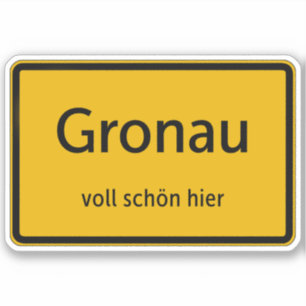 Gronau Aufkleber Sticker Autoaufkleber