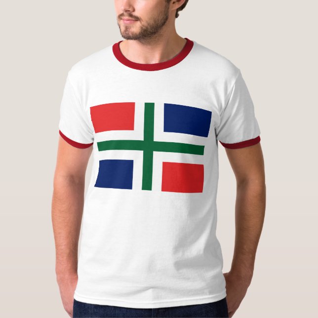 Groningen-Flaggen-T - Shirt (Vorderseite)