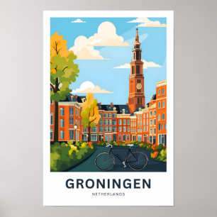 Groningen Netherlands Travel Print Poster