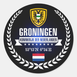 Groningen Runder Aufkleber