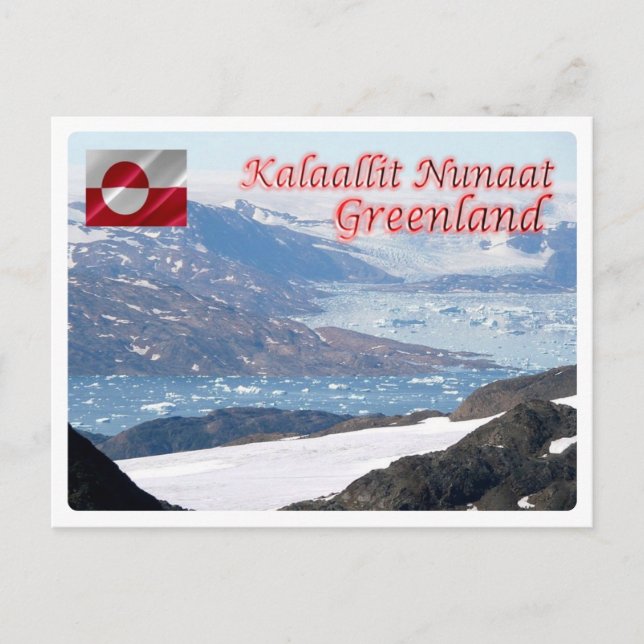 Grönland - Ammassalik - Glacier & Fiord - Postkarte (Vorderseite)