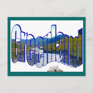 Grönland an der Spitze der Welt Postkarte