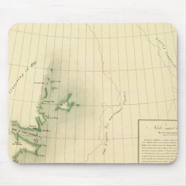 Grönland Atlas Karte Mousepad (Vorne)