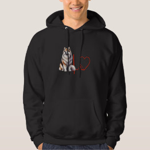 Grönland Dog Heartbeat EKG Funny Dogs Lover & Own Hoodie