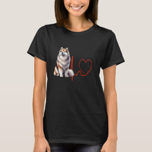 Grönland Dog Heartbeat EKG Funny Dogs Lover & Own T-Shirt