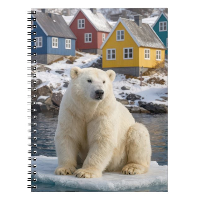 Grönland-Eisbär auf einer Eisscholle Notizblock (Vorderseite)