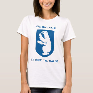 Grønland Er Ikke Til Salg mit Polar Bear Shield T-Shirt