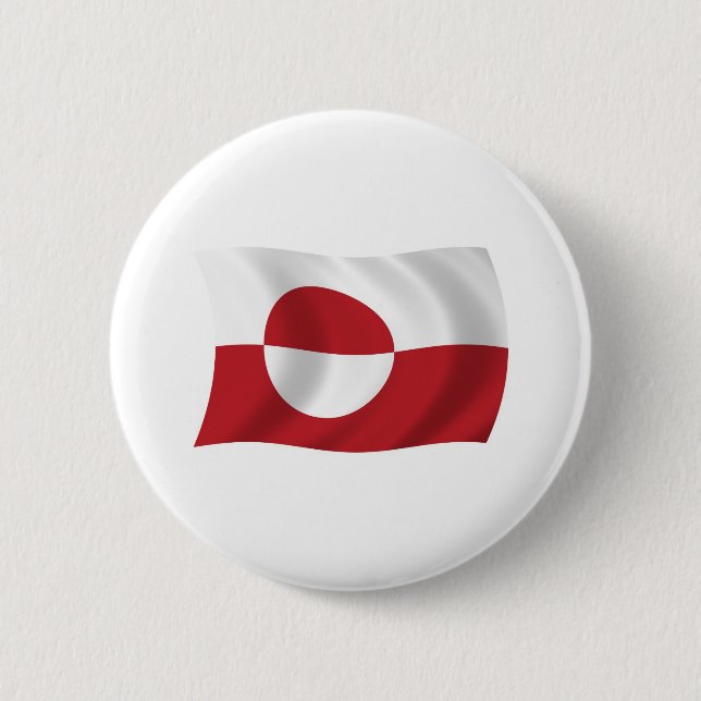 Grönland-Flagge-Button Button (Vorderseite)