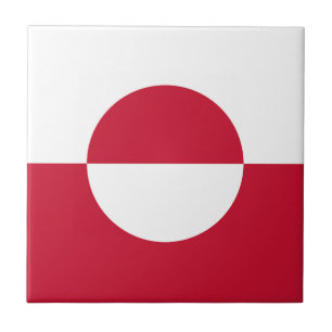 Grönland-Flagge Fliese