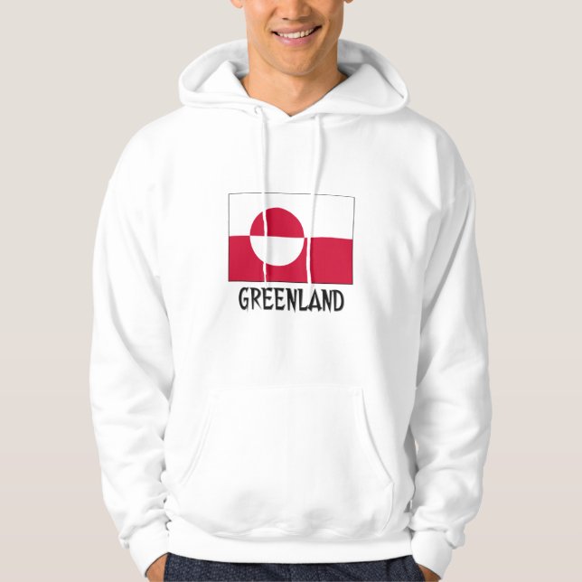 Grönland-Flagge Hoodie (Vorderseite)