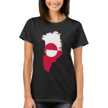 Grönland-Flagge im Land T-Shirt