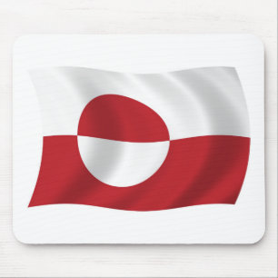 Grönland Flagge Mauspad