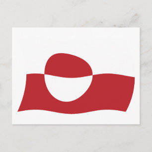 Grönland Flagge Postkarte