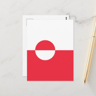 Grönland-Flagge Postkarte
