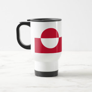 Grönland-Flagge Reisebecher