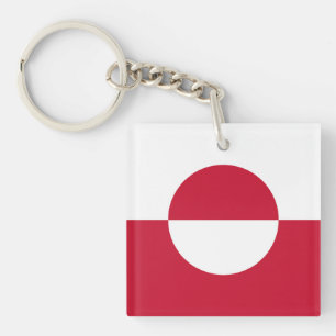 Grönland-Flagge Schlüsselanhänger