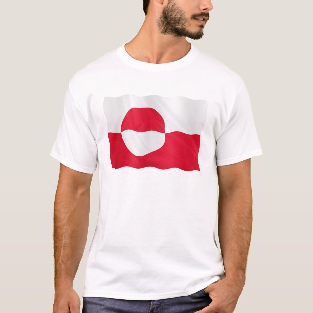 Grönland-Flagge T-Shirt (Vorderseite)