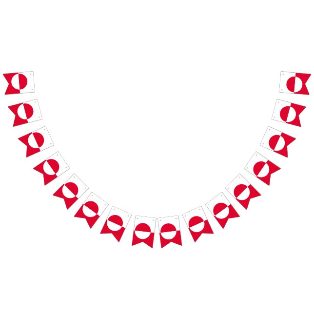 Grönland-Flagge Wimpelkette (Alle)