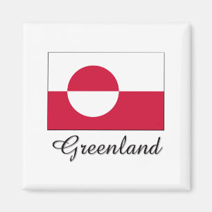 Grönland-Flaggen-Entwurf Magnet
