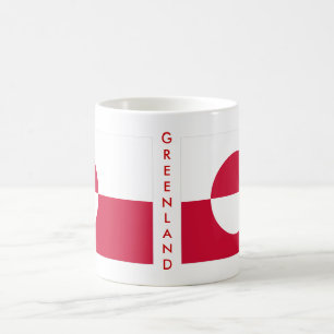 Grönland-Flaggen-Tasse Kaffeetasse