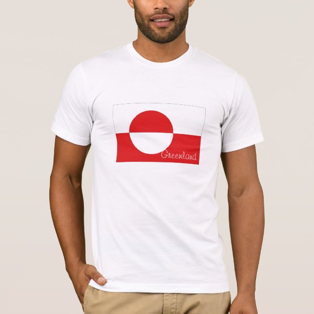 Grönland-Flaggenandenkent-shirt T-Shirt (Vorderseite)