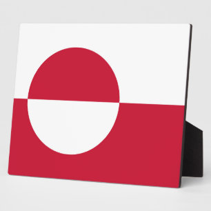 Grönland-Flaggenebene Fotoplatte