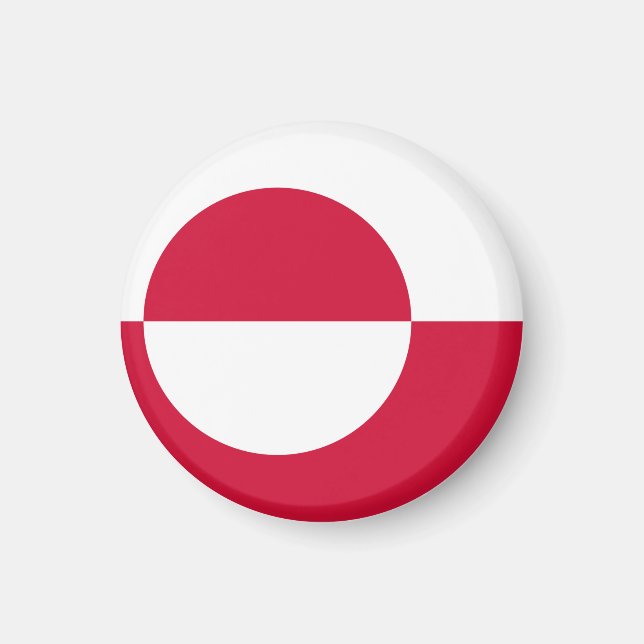 Grönland-Flaggenmagnet Magnet (Vorne)