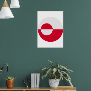 Grönland-Flaggenposter – 20x28 Zoll patriotische K Poster