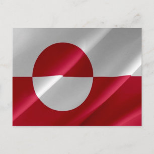 Grönland - Flaggenwellen - Postkarte