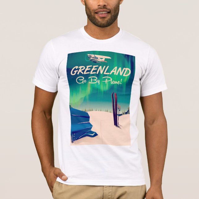 Grönland 'Go by Flugzeug'! T-Shirt (Vorderseite)