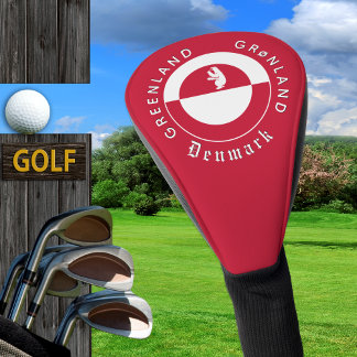 Grönland Golfkopfabdeckung, Bär, Flagge von Grönla Golf Headcover