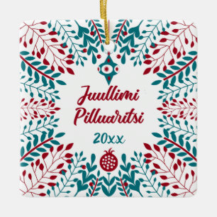 Grönland, Juullimi Pilluaritsi Frohe Weihnachten Keramikornament