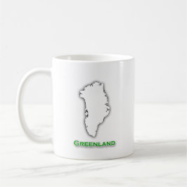 Grönland-Karten-Logo Tasse