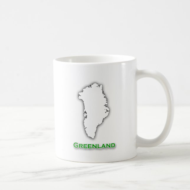 Grönland-Karten-Logo Tasse (Rechts)