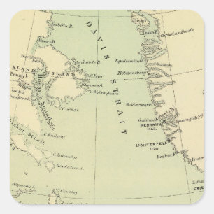 Grönland, Labrador Quadratischer Aufkleber