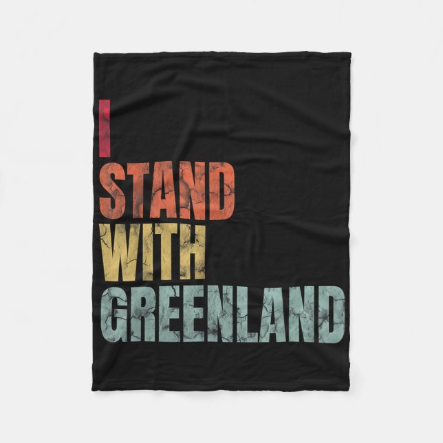 Grönland liebt mich mit Grönland Fleecedecke (Vorderseite)