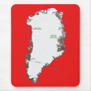 Grönland Map Mousepad