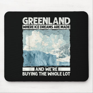 Grönland mit Eisträumen für lustige Trump-Satire Mousepad