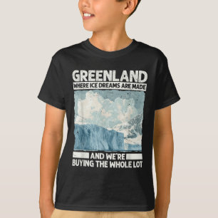 Grönland mit Eisträumen für lustige Trump-Satire T-Shirt