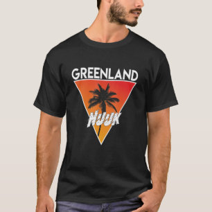 Grönland mit sonnigen Farben T-Shirt