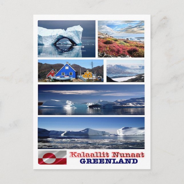 Grönland - Mosaik - Postkarte (Vorderseite)