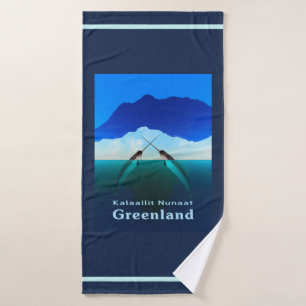 Grönland - Narwhal Badehandtuch