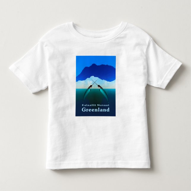Grönland - Narwhal Kleinkind T-shirt (Vorderseite)