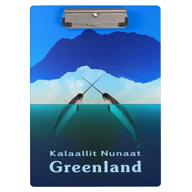 Grönland - Narwhal Klemmbrett (Vorderseite)
