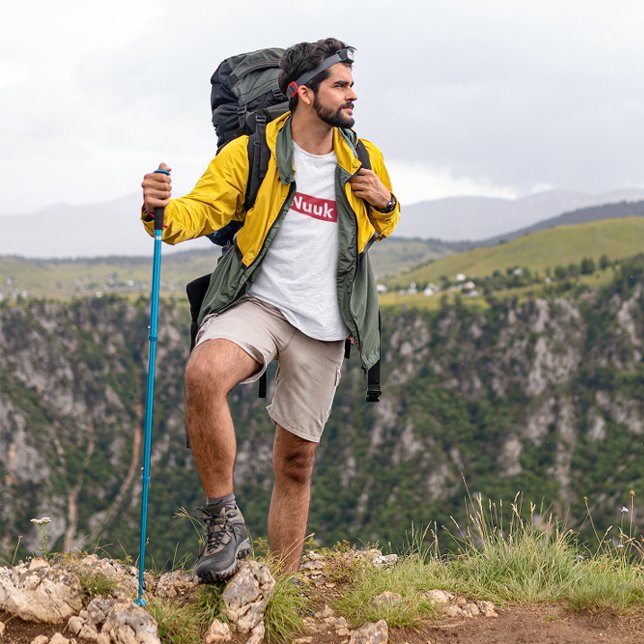 Grönland Nuuk Kalaallit Nunaat Rote Typografie T-Shirt (Also available for Ilulissat, Sisimiut and Kangerlussuaq)