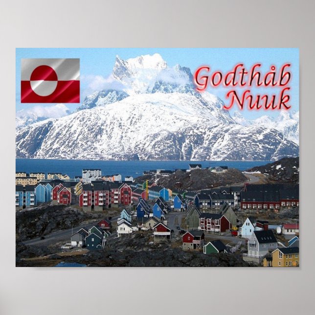 Grönland - Nuuk Stadt - Poster (Vorne)